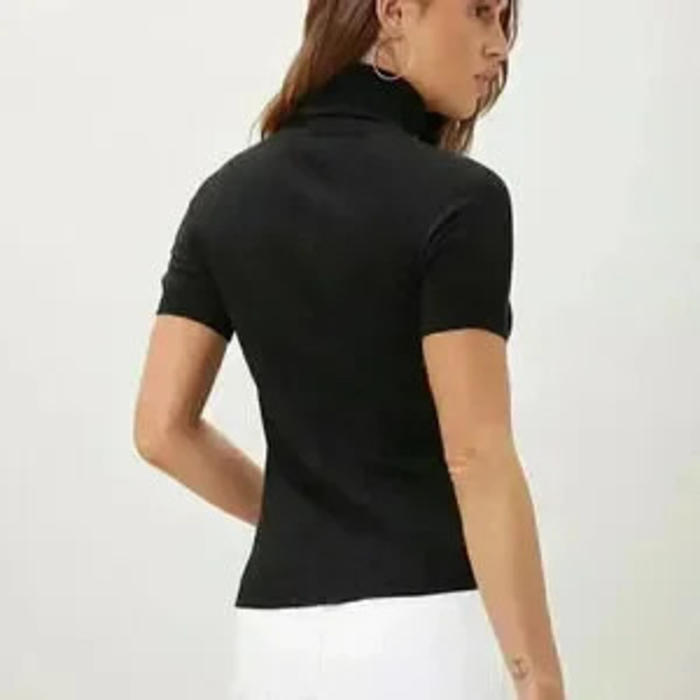 BLACK PREPPY WOMENS KNIT TOP